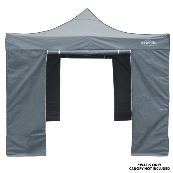 Sealey DG149 Dellonda Premium Gazebo/Marquee Side Walls/Doors/Windows, Fits 3 x 3m Models - Grey