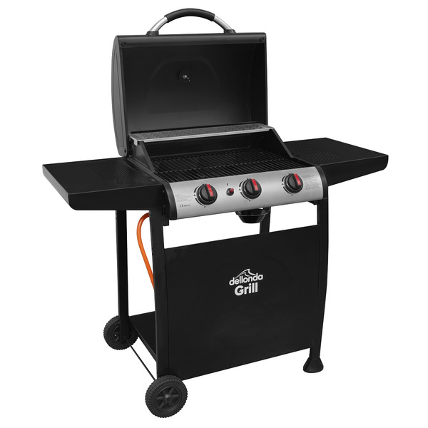 Sealey Dellonda 3 Burner Gas BBQ Grill with Piezo Ignition & Thermometer