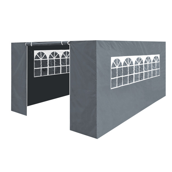 Sealey DG153 Dellonda Premium Side Walls/Doors/Windows for Gazebo/Marquee, Fits 3 x 4.5m Models - Grey