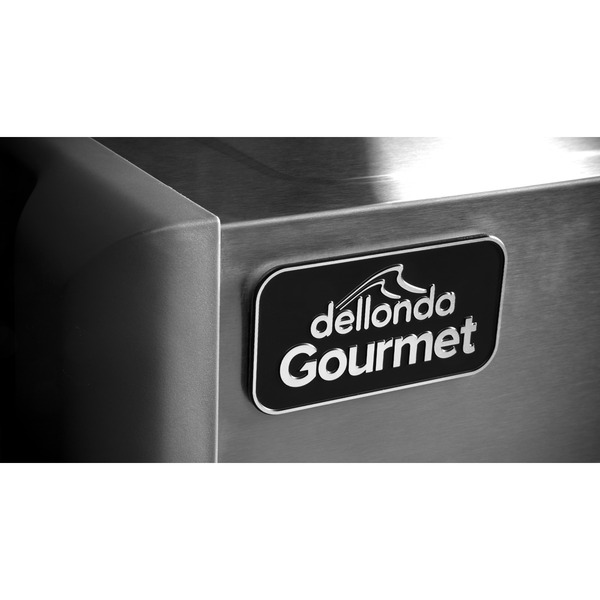 Sealey Dellonda 3 Burner Deluxe Gas BBQ Grill with Piezo Ignition & Thermometer - Stainless Steel