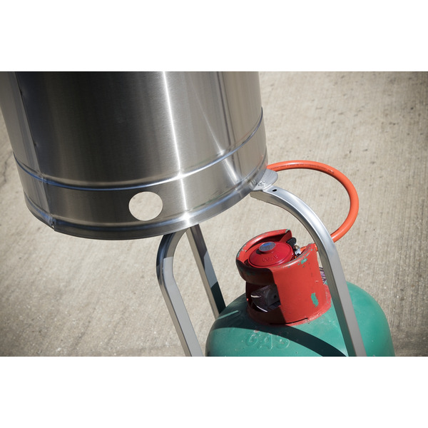 Sealey DG2 Dellonda Outdoor Garden Gas Patio Heater 13kW Commercial & Domestic Use, Stainless Steel