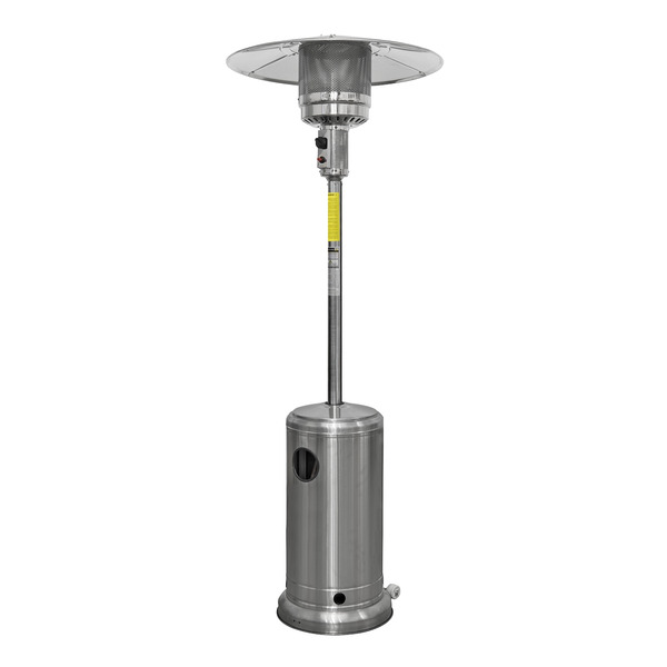 Sealey DG2 Dellonda Outdoor Garden Gas Patio Heater 13kW Commercial & Domestic Use, Stainless Steel