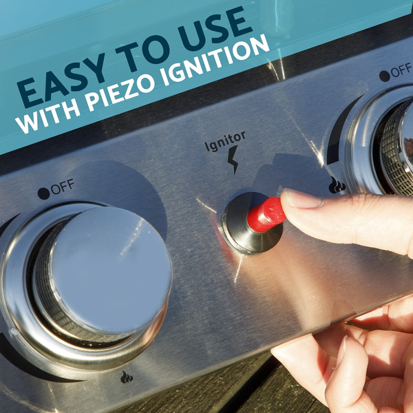 Sealey DG21 Dellonda 2 Burner Portable Gas Plancha