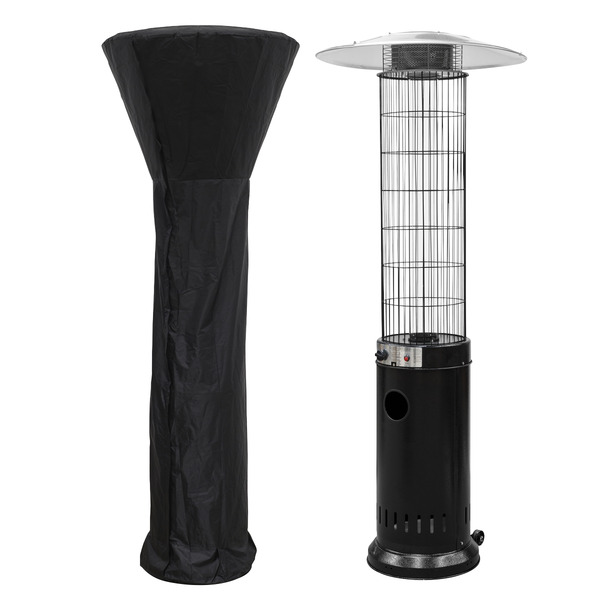 Sealey DG226 Dellonda Gas Patio Heater 13kW for Commercial & Domestic Use, Black, Supplied with Water-Resistant Cover