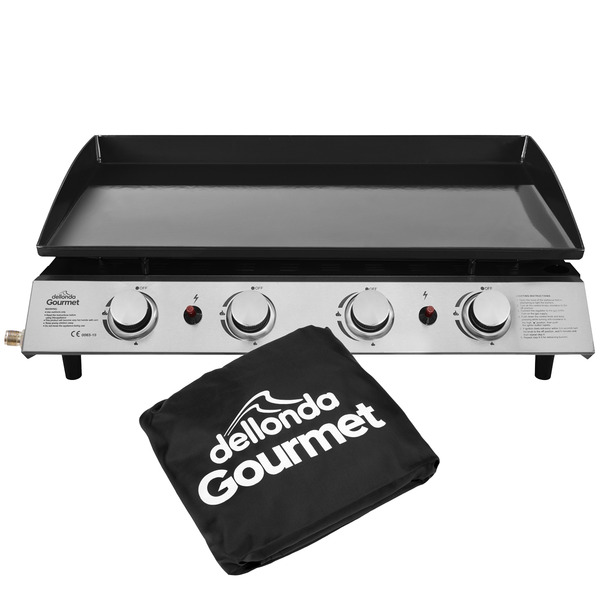 Sealey DG234 Dellonda 4 Burner Portable Gas Plancha & Cover