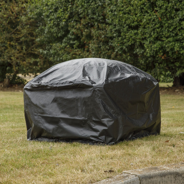 Sealey DG237 Dellonda Deluxe 2-in-1 Outdoor Fire Pit/Coffee Table with Drawstring Cover 93cm Antique Bronze Effect