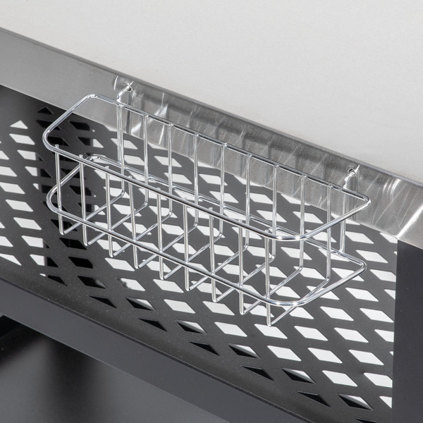 Sealey DG263 Dellonda Plancha Trolley with Utensil Holder - Stainless Steel Top