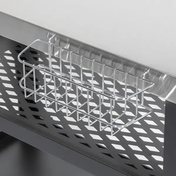 Sealey DG263 Dellonda Plancha Trolley with Utensil Holder - Stainless Steel Top