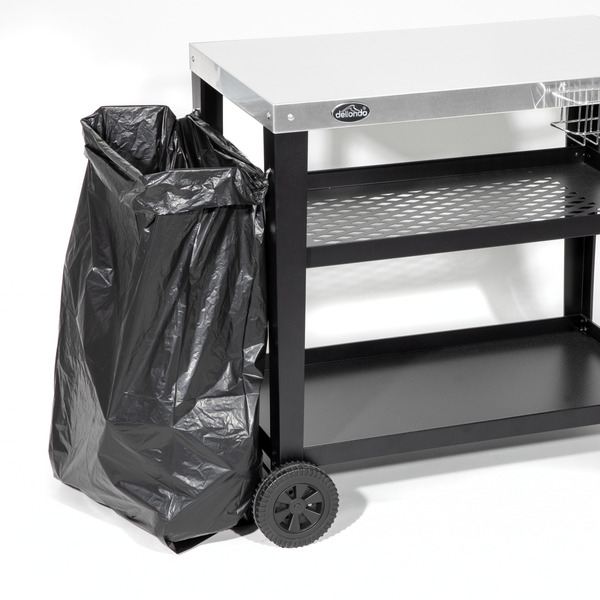 Sealey DG263 Dellonda Plancha Trolley with Utensil Holder - Stainless Steel Top