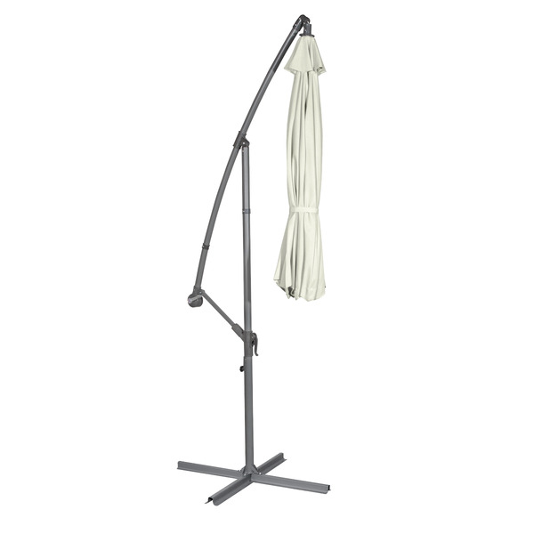 Sealey DG265 Dellonda Banana Parasol with Cover 3m - Cream