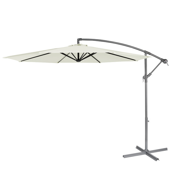 Sealey DG265 Dellonda Banana Parasol with Cover 3m - Cream