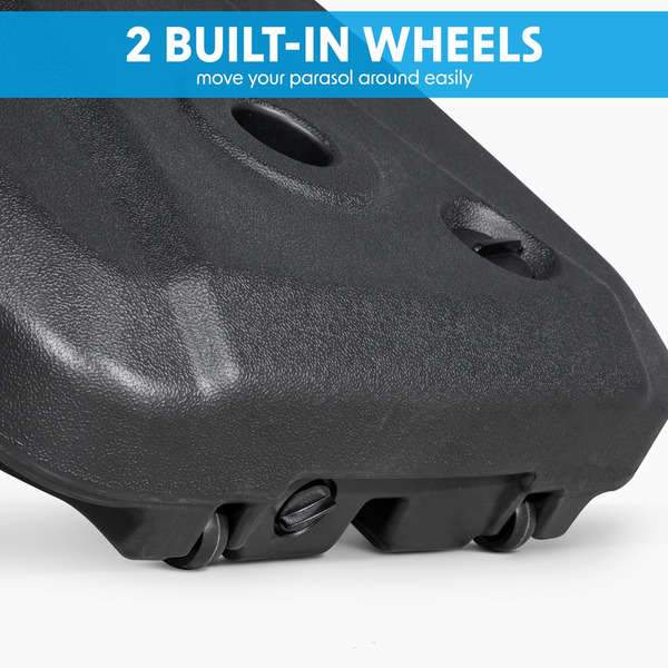 Sealey DG266 Dellonda Fillable Parasol Base with Wheels, Water/Sand Fill 60L