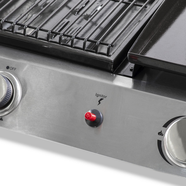 Sealey Dellonda 3 Burner Stainless Steel Portable Gas Plancha/Grill 8.5kW