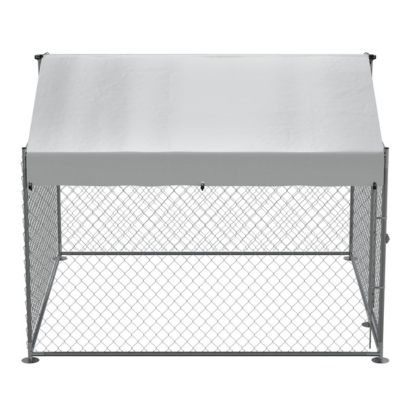 Sealey Dellonda Galvanised Steel Dog Kennel with Roof Cover & Chain Link Fencing