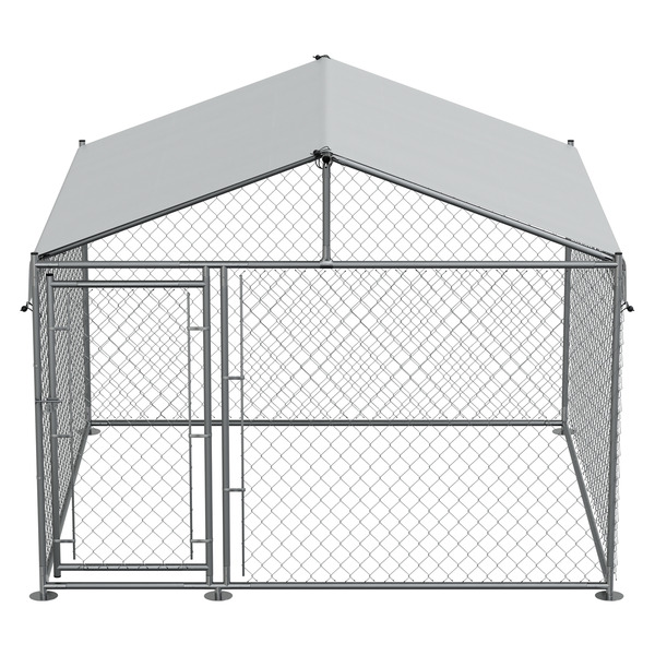 Sealey Dellonda Galvanised Steel Dog Kennel with Roof Cover & Chain Link Fencing