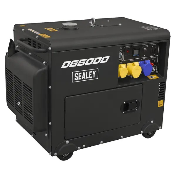 Sealey DG5000 5000W Diesel Generator 4-Stroke Engine 110/230V
