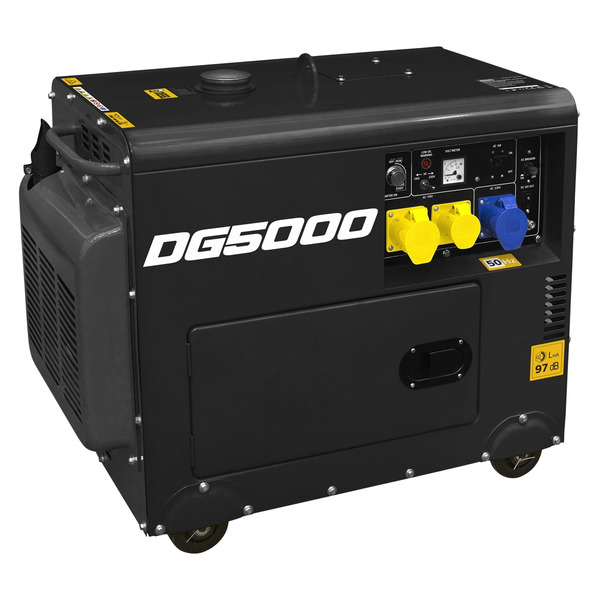 Sealey 5000W Generator 4-Stroke Engine 110/230V