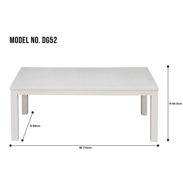 Sealey Dellonda Kyoto Aluminium Outdoor Sofa & Coffee Table Set 4pc