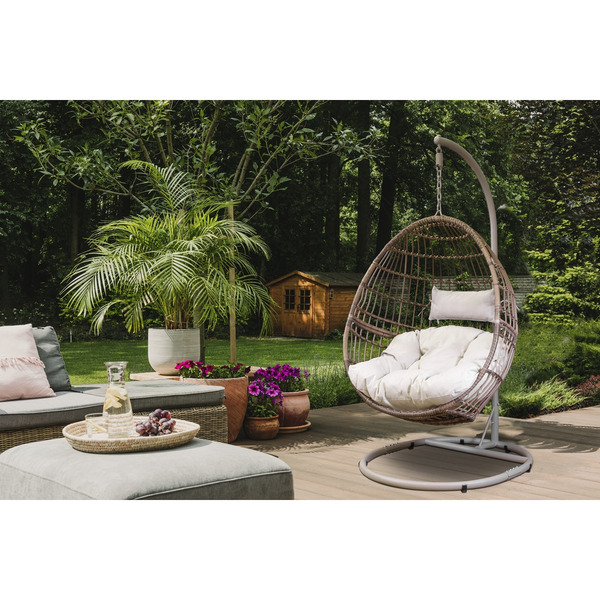 Sealey Dellonda Single Swinging Egg Chair with Cushion