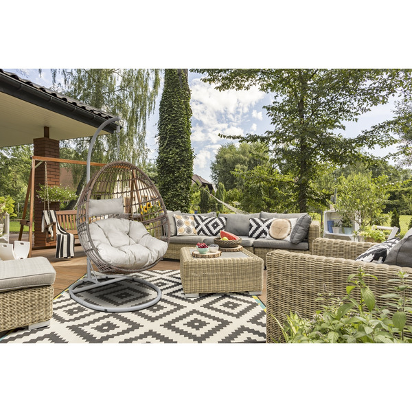 Sealey Dellonda Single Swinging Egg Chair with Cushion