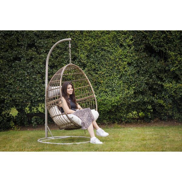 Sealey Dellonda Single Swinging Egg Chair with Cushion