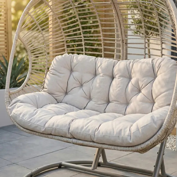 Sealey DG61 Dellonda Double Swinging Egg Chair with Cushion