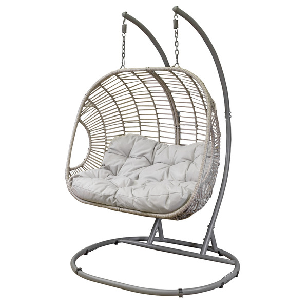 Sealey Dellonda Double Swinging Egg Chair with Cushion