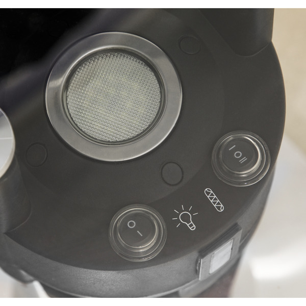 Sealey DG63 Dellonda Bistro Table with 1600W Heater, 95cm, Black/Stainless Steel