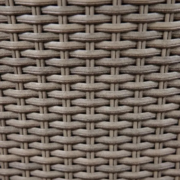 Sealey DG66 Dellonda Chester Rattan Wicker Round Outdoor Dining Table with Tempered Glass Top