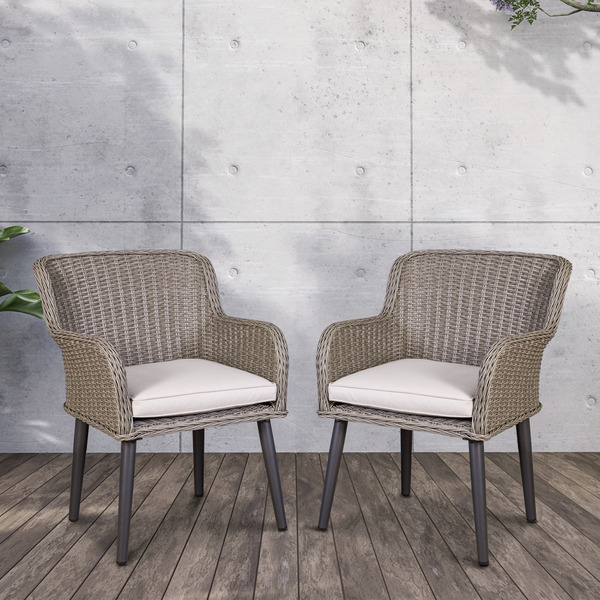 Sealey Dellonda Buxton Rattan Wicker Outdoor Chairs Set 2pc