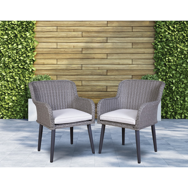Sealey Dellonda Buxton Rattan Wicker Outdoor Chairs Set 2pc