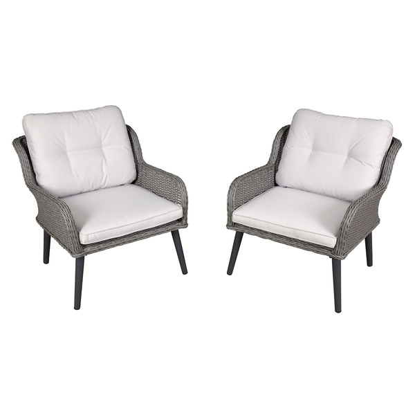 Sealey Dellonda Buxton Rattan Wicker Outdoor Chair Set 2pc