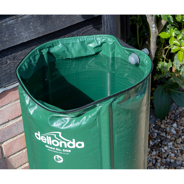 Sealey DG9 Dellonda Collapsible PVC Garden Water Butt with Zipped Lid & Drain Tap 250L