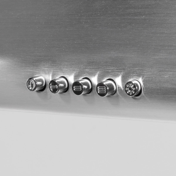 Sealey DH108 Baridi Visor Cooker Hood Extractor Fan 60cm - Stainless Steel