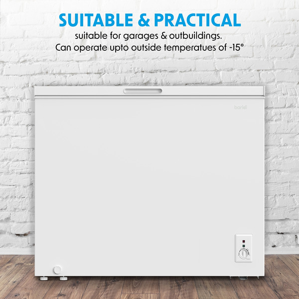 Baridi Freestanding Chest Freezer 199L Capacity - White