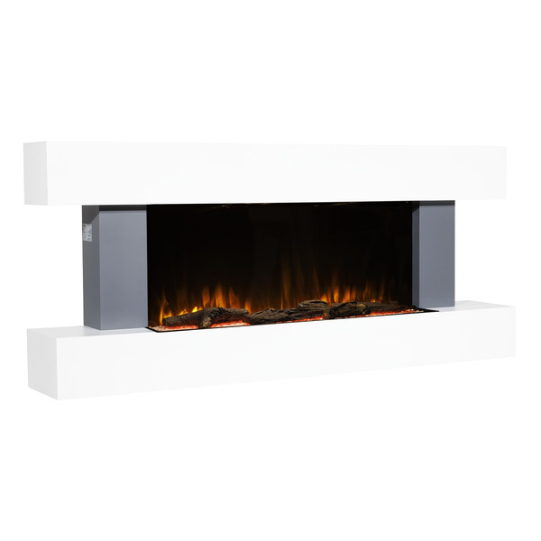 Sealey Baridi Wall Mounting Electric Fireplace with LED Flame Effect 52