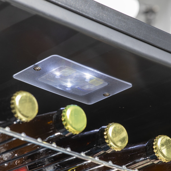 Sealey DH12 Baridi Mini Tabletop Beer & Drinks Fridge 50L Capacity - Black