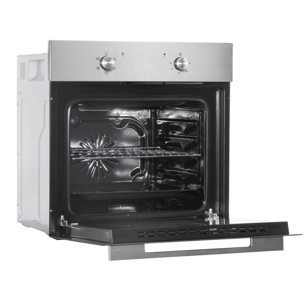 Baridi Integrated Fan-Assisted Electric Oven 60cm 55L Capacity - Black/Stainless Steel