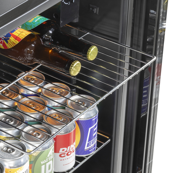 Baridi Wine, Beer & Drinks Fridge 85L Capacity - Black