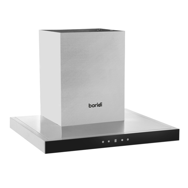 Sealey DH130 Baridi T-Shape Chimney Cooker Hood with Carbon Filters 60cm - Stainless Steel