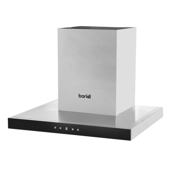 Sealey DH130 Baridi T-Shape Chimney Cooker Hood with Carbon Filters 60cm - Stainless Steel