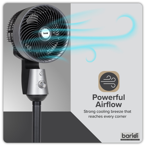 Sealey Baridi Pedestal Fan with Manual Control 10