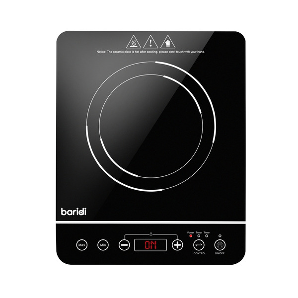 Sealey DH145 Baridi Portable Induction Hob with 1 Cooking Zone 29 x 35.5 x 7cm - Black