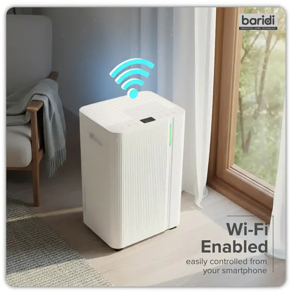 Sealey DH147 Baridi Dehumidifier with Digital Display & 24hr Timer 12L - White