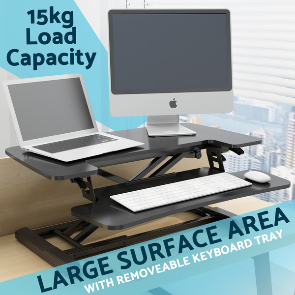 Sealey DH14 Dellonda 71cm Adjustable-Height Standing Desk Riser 15kg Capacity