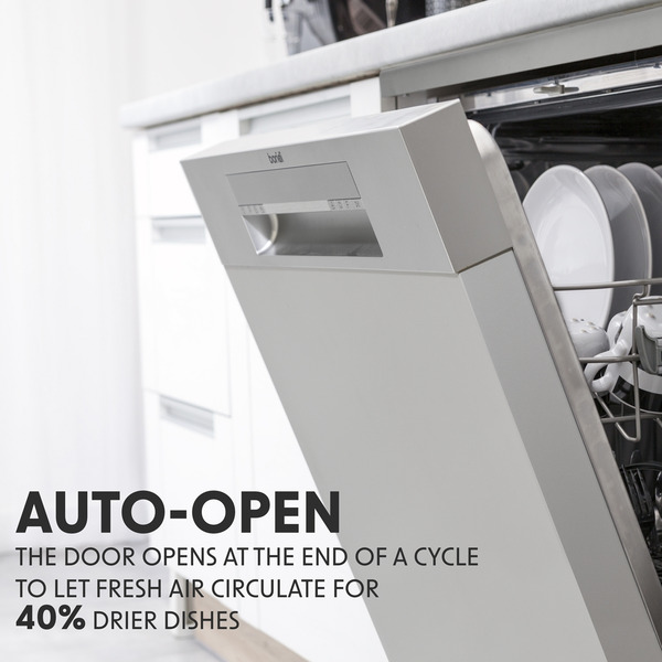 Sealey DH167 Baridi Regular Sized Freestanding Dishwasher 60cm Wide 14 Place Settings - Silver