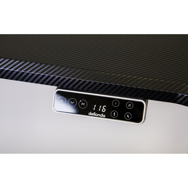Sealey Dellonda Dual Motor Ultra-Quiet Desk Frame with Digital Controls 100kg Capacity - Black