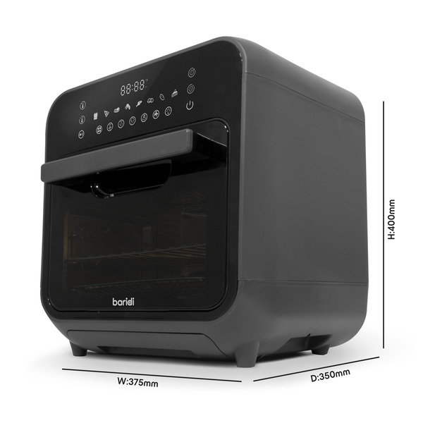 Baridi Steam Air Fryer Oven 15L Capacity