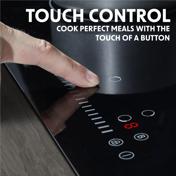 Sealey DH179 Baridi Integrated Induction Hob with 4 Cooking Zones 77cm 7200W Output