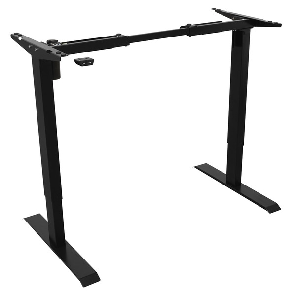 Sealey DH17 Dellonda Single Motor Ultra-Quiet Adjustable-Height Desk Frame 70kg Capacity - Black